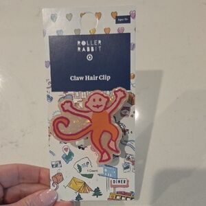 Roller Rabbit X Target Bright Orange Monkey Claw Hair Clip